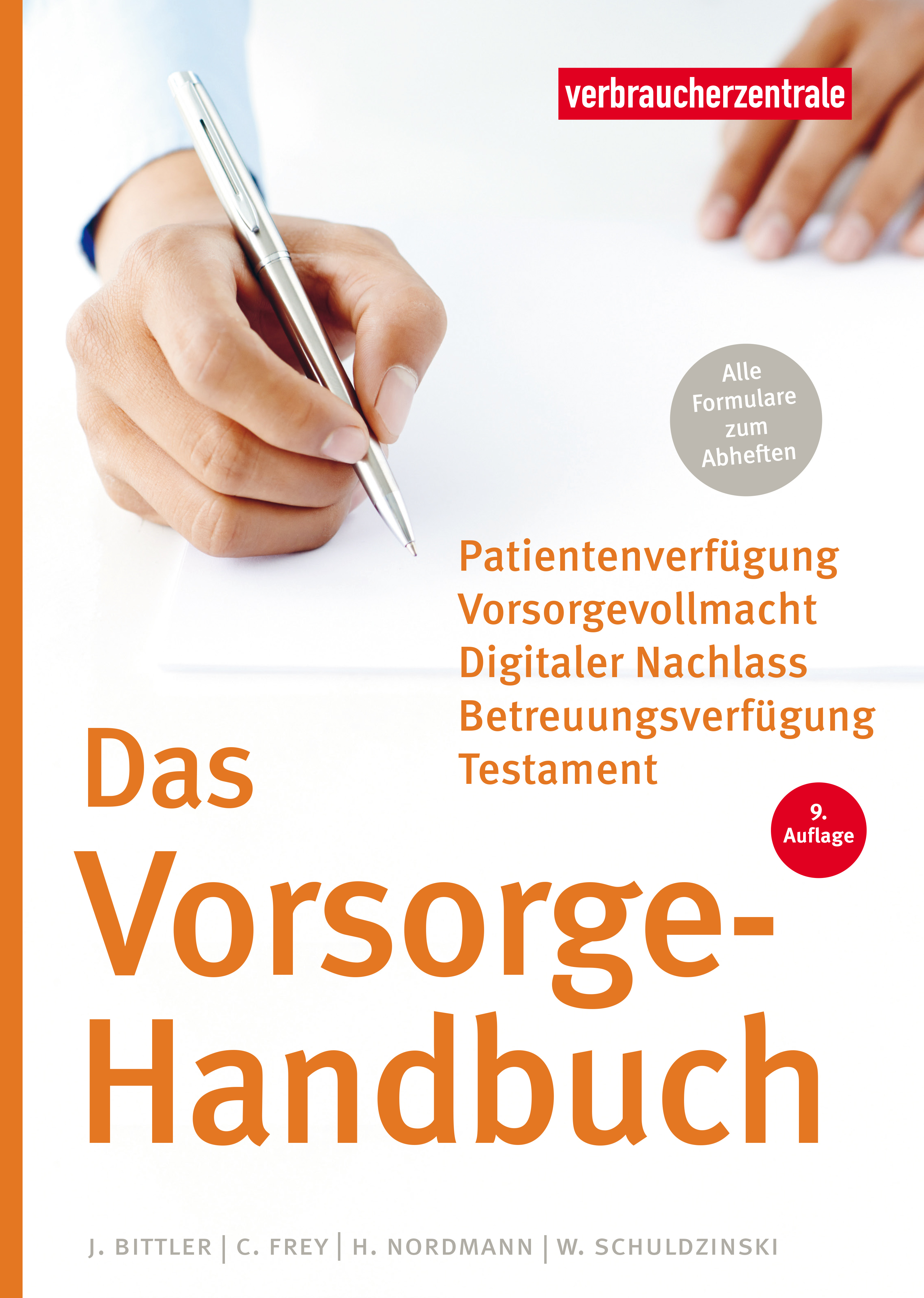 Cover des Ratgebers „Das Vorsorge-Handbuch“