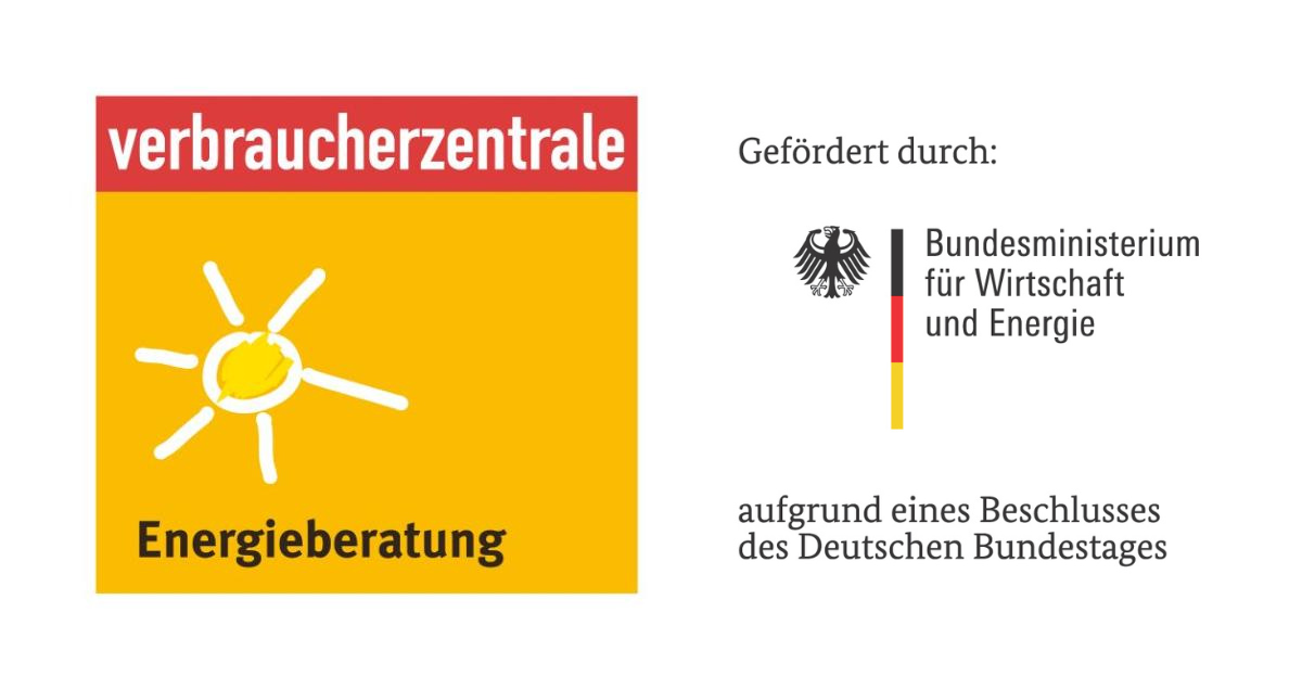 Logos Verbraucherzentrale Energieberatung und BMWE