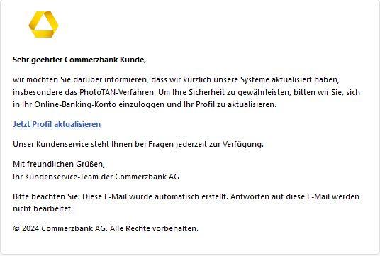 Screenshot Commerzbank