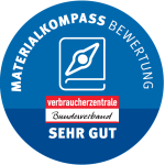 Qualitätssiegel "sehr gut" des Materialkompass